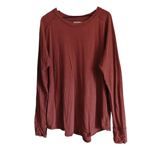 We the Free Arden Oversized Rust Tee L - Picture 4 of 9